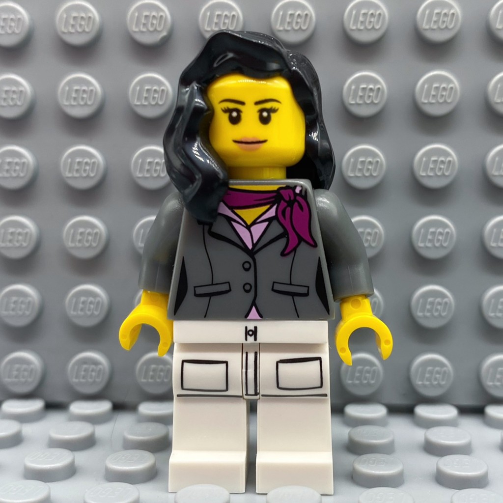 Lego Stewardess Flight Attendant Minifigure Captain Ground Service City Airport Airplane Series cty0