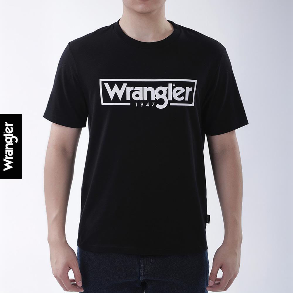 WRANGLER เสื้อยืดแขนสั้นผู้ชาย รุ่น WR F425MTSSF70 สีดำ