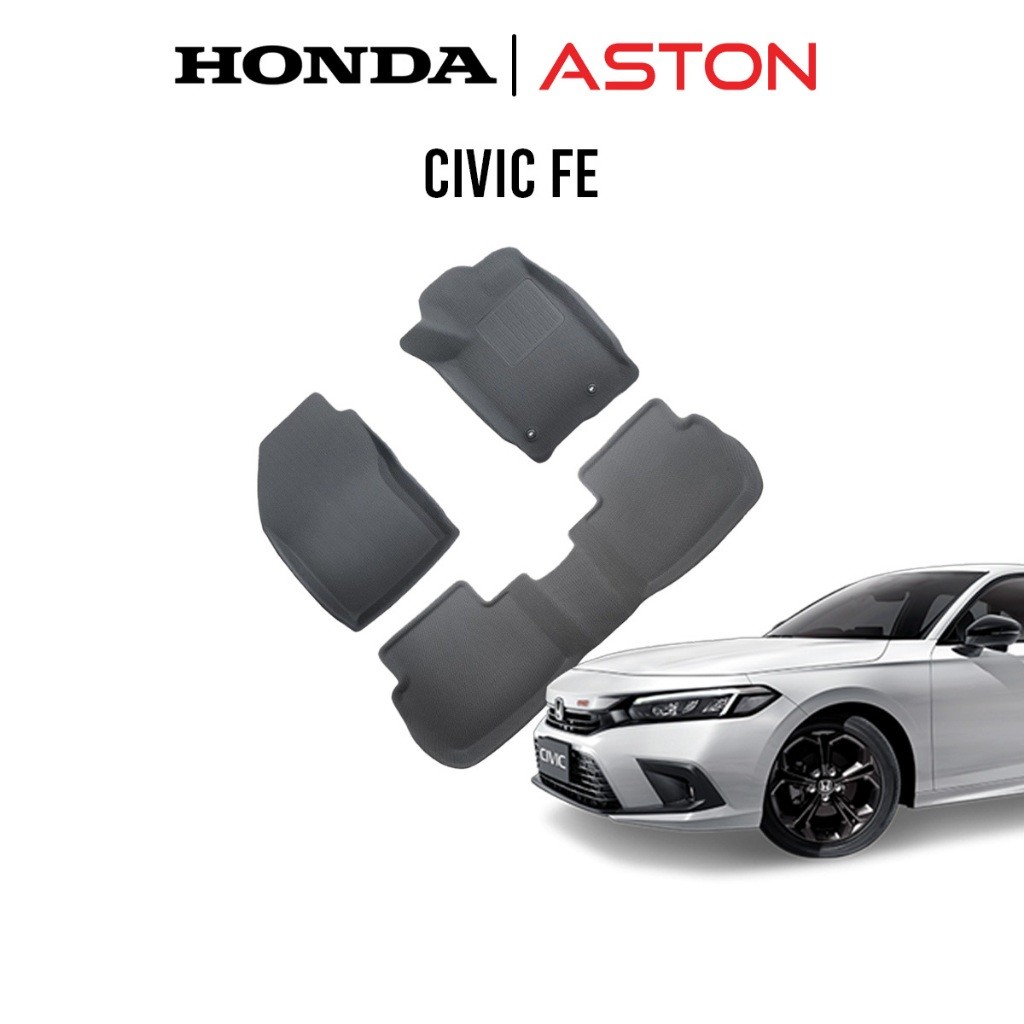 [ถูกที่สุด ครบชุด] HONDA CIVIC FE พรมปูพื้นรถยนต์ ASTON พรมรถยนต์เข้ารูป สำหรับรุ่น CIVIC FE (2022 -