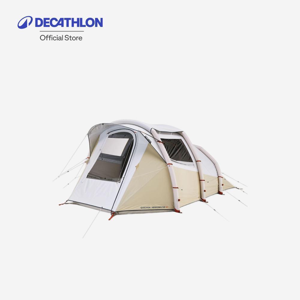 Decathlon Inflatable Blackout Tent เต็นท์เป่าลม 1 ห้องนอนรุ่น Air Seconds 4.1 F&B สำหรับ 4 คน - Black