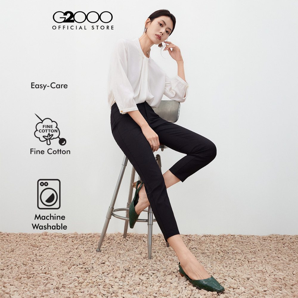 G2000 กางเกงขายาวสำหรับผู้หญิง ทรง Skinny Shape รุ่น 5626313899 BLACK