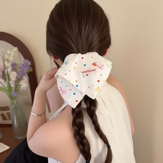 Big Square Scrunchie แฟชั่นเกาหลี ขนาดใหญ่ สไตล์เรียบง่าย เหมาะสำหรับเครื่องประดับผม