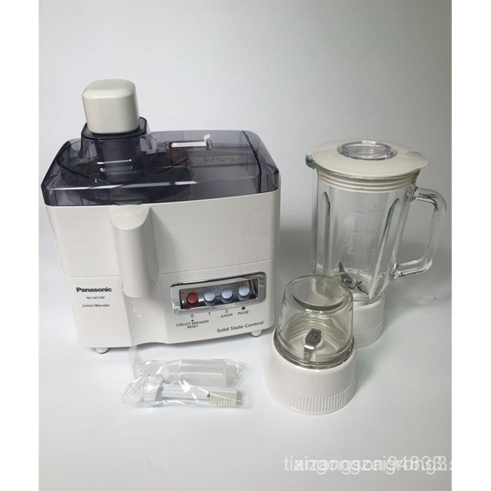 เครื่องคั้นน้ําผลไม้ 3-in-1 Panasonic MJ-M176P พร้อมเยื่อกระดาษและแยกน้ํา, เครื่องบดนมถั่วเหลืองมัลต