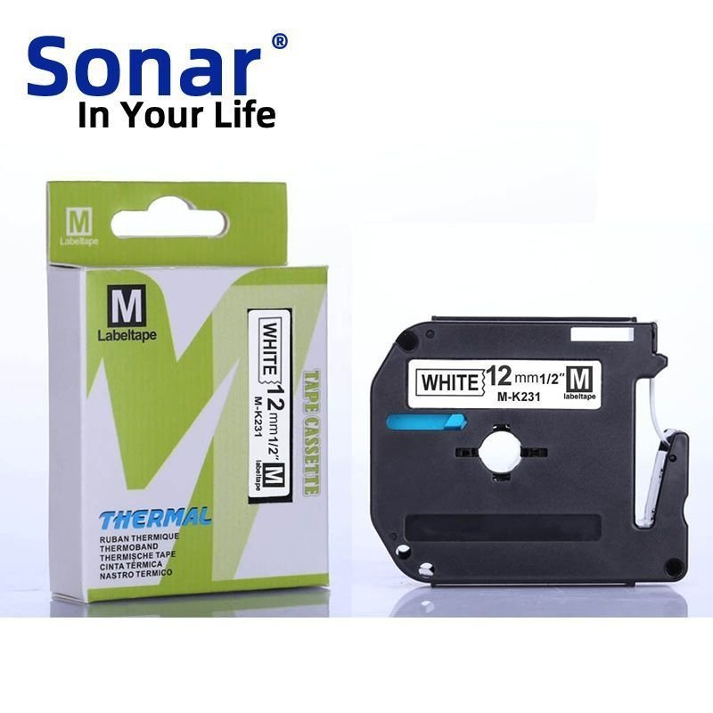 เครื่องฉลาก Brother ที่ใช้งานได้ MK Series Ribbon MK43163112MmPT-650/90/80 อุปกรณ์เสริมหลายสี