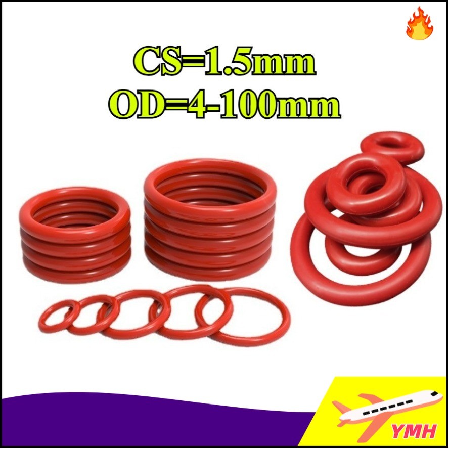 โอริง ORing O-ring ยางโอริง VMQ เลือกขนาดได้  CS1.5 มม.* OD4-100 มม.【YMH-CB-1】