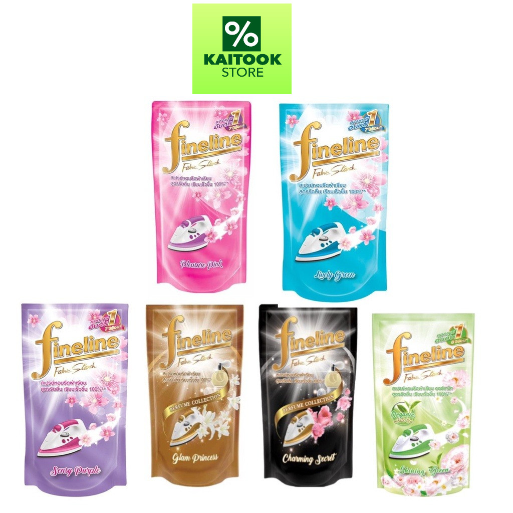 Fineline Fabric ไฟน์ไลน์ น้ำยา รีดผ้าเรียบ แบบถุงเติม 450-500 มล.
น้ำยารีดผ้า