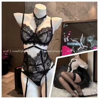 ชุดชั้นในเซ็กซี่ ชุดเซ็กซี่โปร่งใส ชุดลูกไม้ยูนิฟอร์ม ยั่วยวน สไตล์ยุโรปและอเมริกา เสื้อกล้ามบอดี้สูทสำหรับผู้หญิง ความป