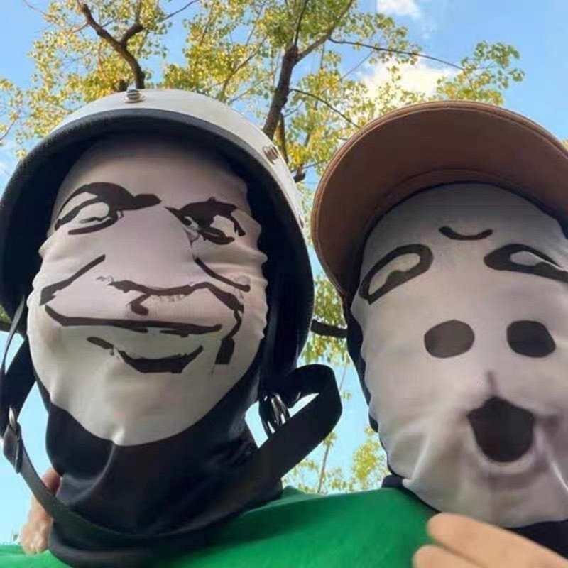 3D ตลกตาข่าย Face Mask UV Protection Balaclava คอสเพลย์หัวหน้ากาก Brad Pitt Jason Statham คริสต์มาสของขวัญปีใหม่ - รูปที่ 3