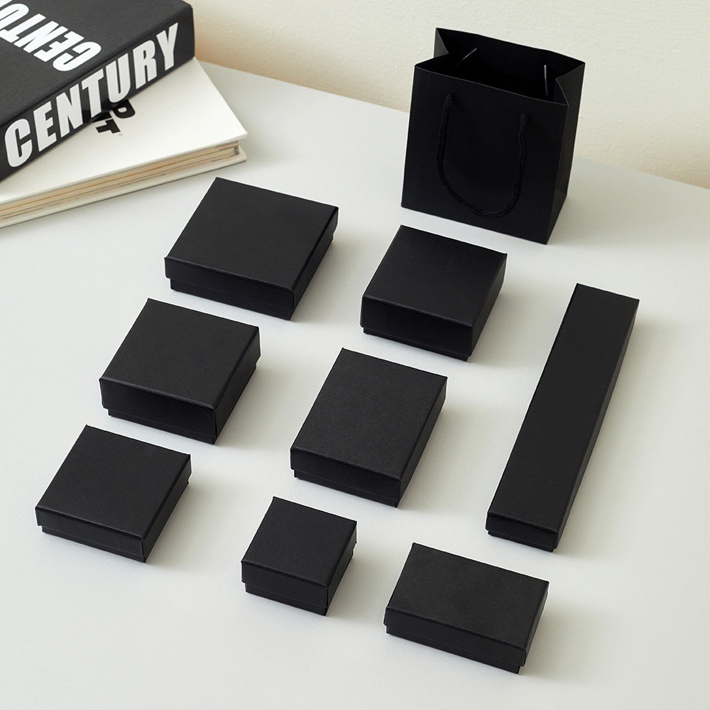 กล่องใส่เครื่องประดับ คุณภาพสูง กระดาษ ถุงของขวัญ ที่เก็บแหวน สร้อยข้อมือ และสร้อยคอ หลายขนาด   ส่งไวจากไทย - รูปที่ 3