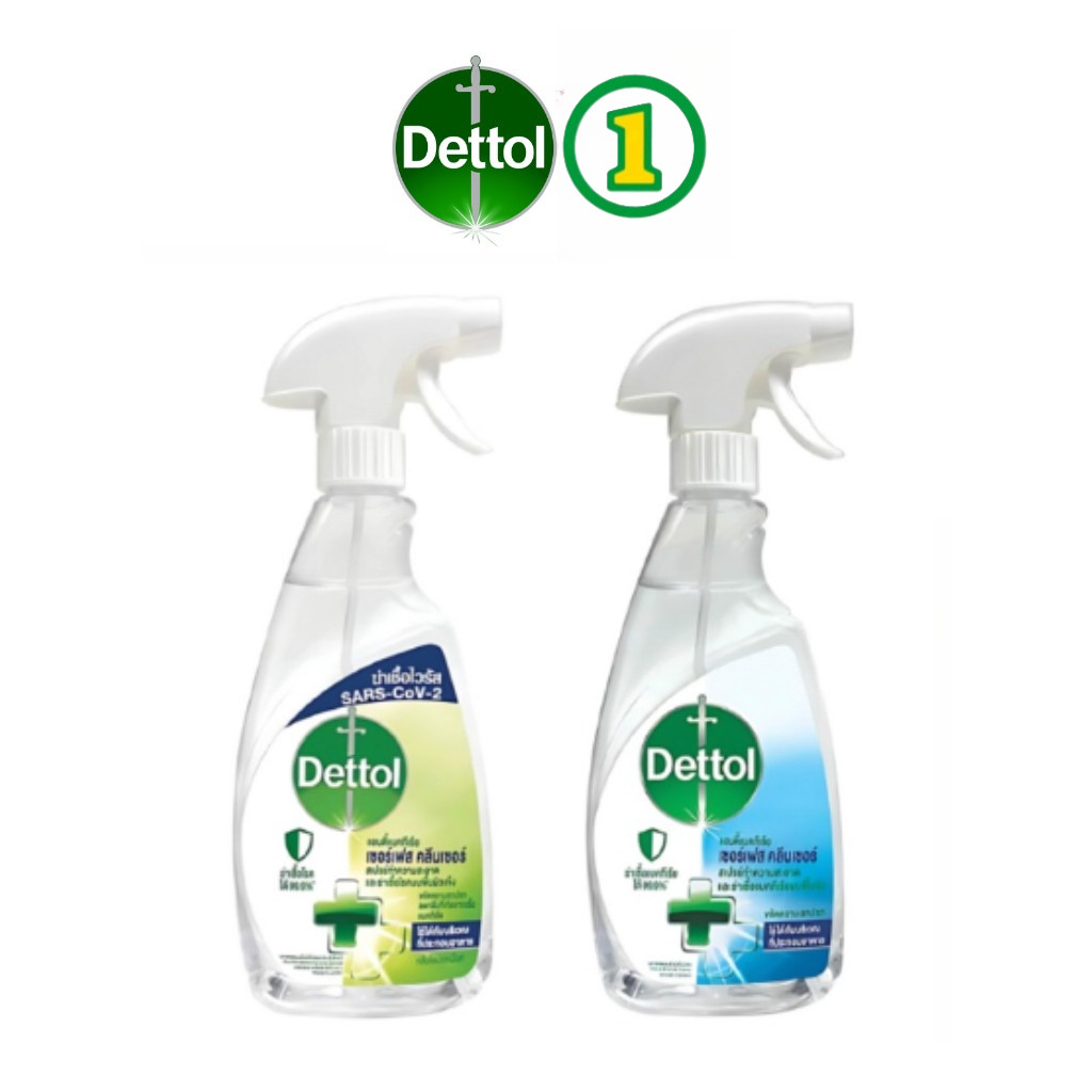 Dettol สเปรย์ฆ่าเชื้อ กำจัดแบคทีเรีย ไวรัส กลิ่นหอมสะอาด พร้อมใช้ทุกพื้นผิว