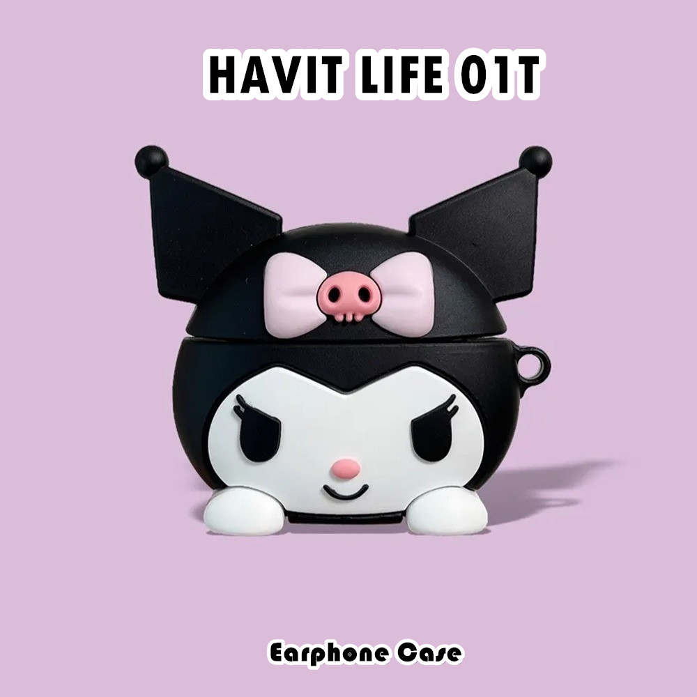 จัดหาโดยตรงสําหรับ HAVIT LIFE 01T Case Casing Soft Silicone Headphone Case Cute Cartoon NO.3
