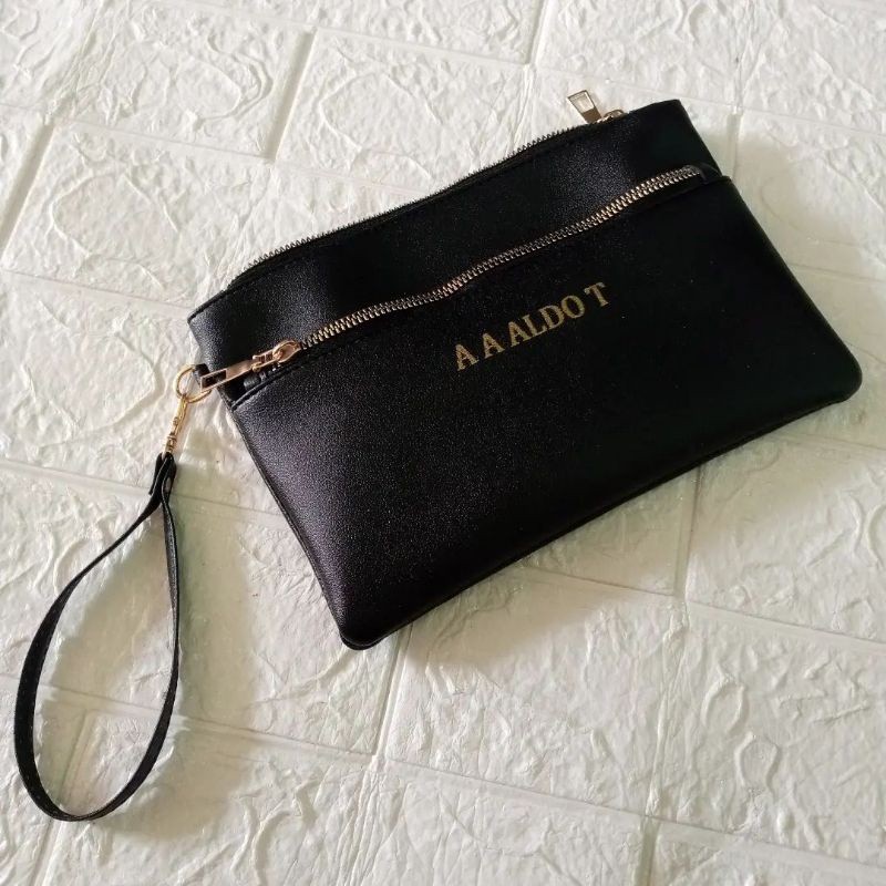 PK3 HITAM Millennian Clutch Custom Name - สีดํา