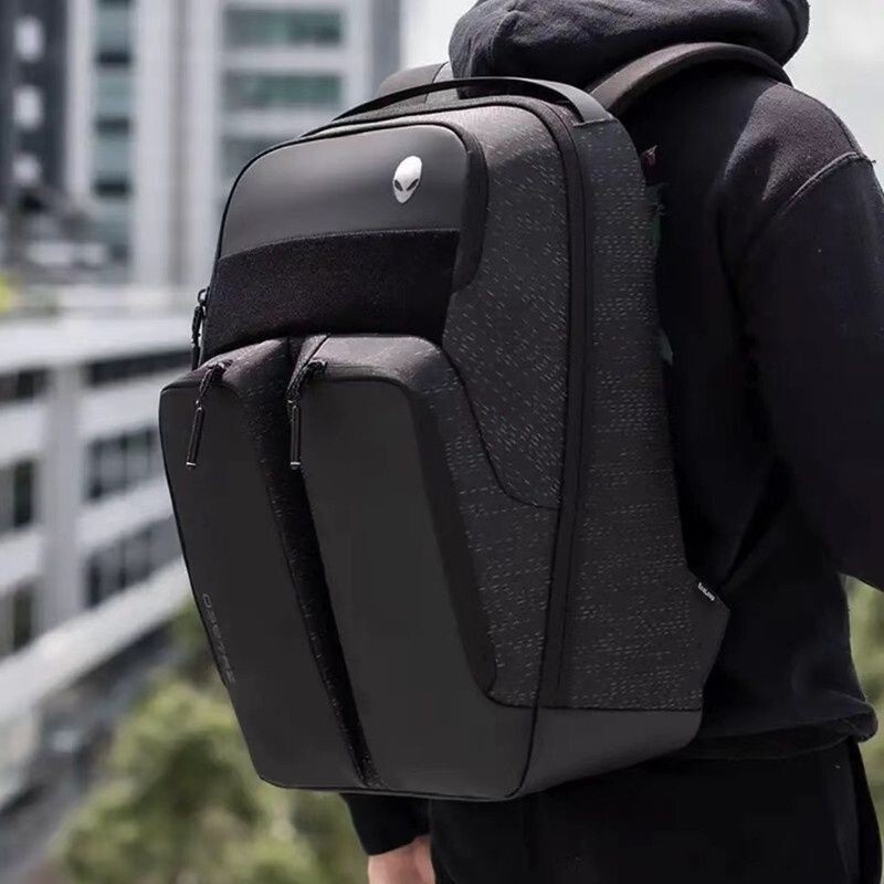 [WearResistant Lining] Alien Alienware Multifunctional Backpack Gaming Game Backpack M15X17 Notebook