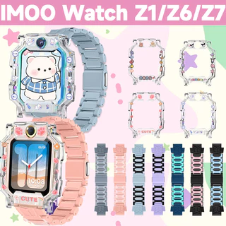 【สาย+เคส】สำหรับ imoo Z1/Z6/Z7 Magnetic สาย+เคส🔥สำหรับ imoo Z1/Z6/Z7 กรณีนาฬิกาพิมพ์โปร่งใส🔥For imoo Z1/Z6/Z7 สายนาฬิกา