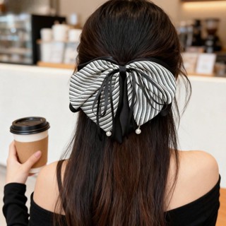 โบว์กิ๊บสไตล์เกาหลี ริบบิ้นผมหนีบสำหรับผู้หญิง