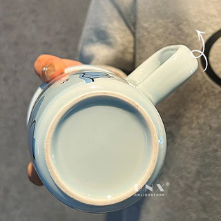 CGH Stitch แก้วเซรามิคขนาด 500ml แก้วDisney Stitch สำหรับเครื่องดื่มกาแฟนม