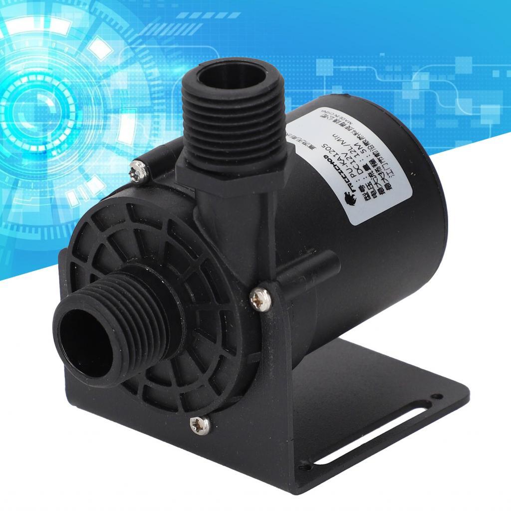 Pickhouse ปั๊มจุ่มขนาดเล็ก 11W 12L / Min 5m ยก Dual ใช้น้ําหมุนเวียน G1/2 ด้ายชาย 0-60? 0.93A 2A