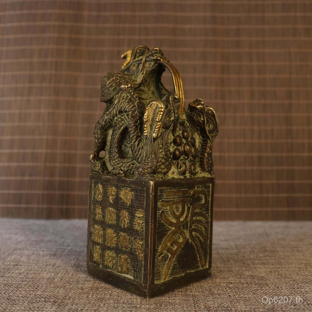 Golden Seal Kowloon Kowloon งานฝีมือทองเหลือง Kowloon เครื่องประดับทองเหลืองซีลหยกทองแดงทองแดงซีลทอง