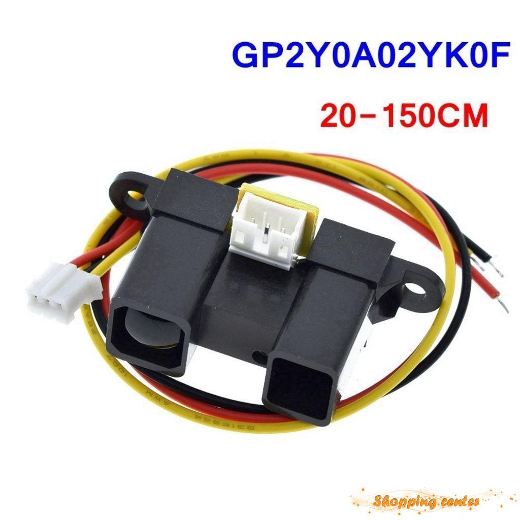GP2Y0A02YK0F โมดูลเซ็นเซอร์ระยะทางอินฟราเรด - ช่วง 20 ซม. ถึง 150 ซม.