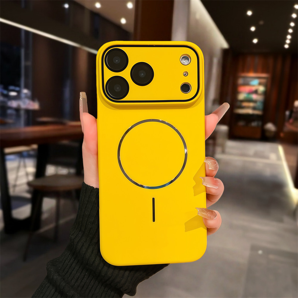 เคสโทรศัพท์แม่เหล็กฝ้าสําหรับiPhone 17 Pro Max 11 12 13 14 15 16 Pro Max 14 15 plus Anti Dropคลุมทั้งหมดเลนส์ป้องกันPC hard Caseเคสโทรศัพท์