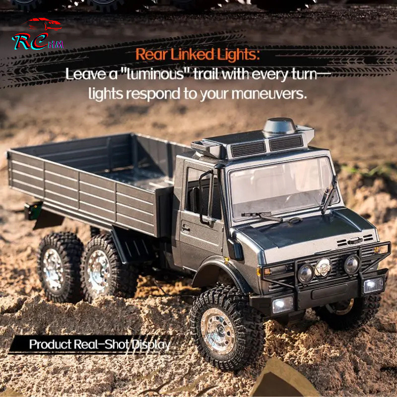 2025 ใหม่ JJRC C8823 1/18 6x6 รถ Rc off-Road -แชสซีโลหะ Crawler Dual Speed Gearbox 370 มอเตอร์ Rc รถ