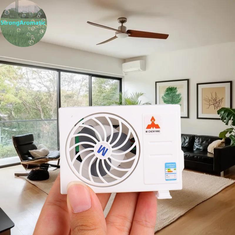 StrongAromatic 1:12 Dollhouse Miniature Air Conditioner/เครื่องปรับอากาศกลางแจ้งเฟอร์นิเจอร์ Home Model Decor ของเล่นตุ๊กตา House อุปกรณ์เสริม TH