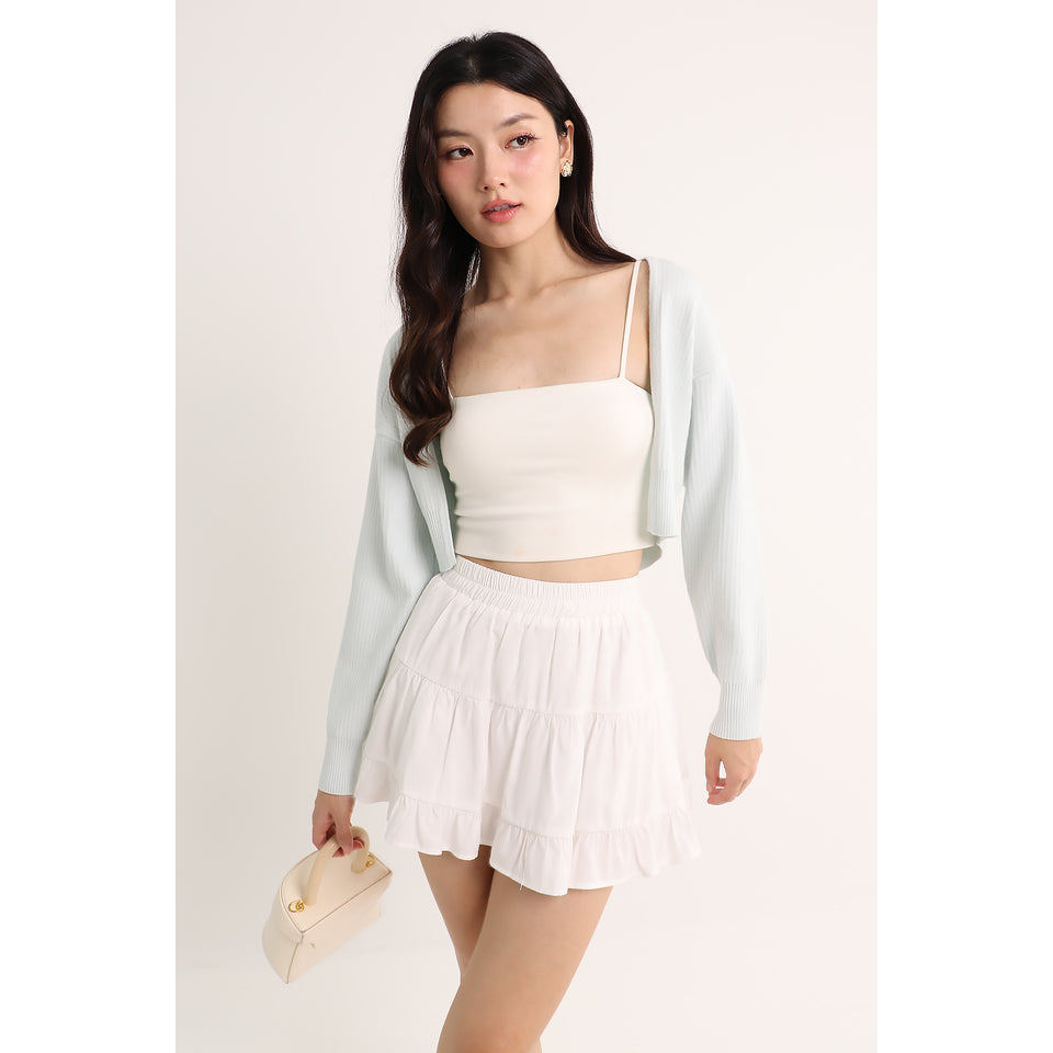 SARINA BATWING KNIT CARDIGAN IN SOFT BLUE