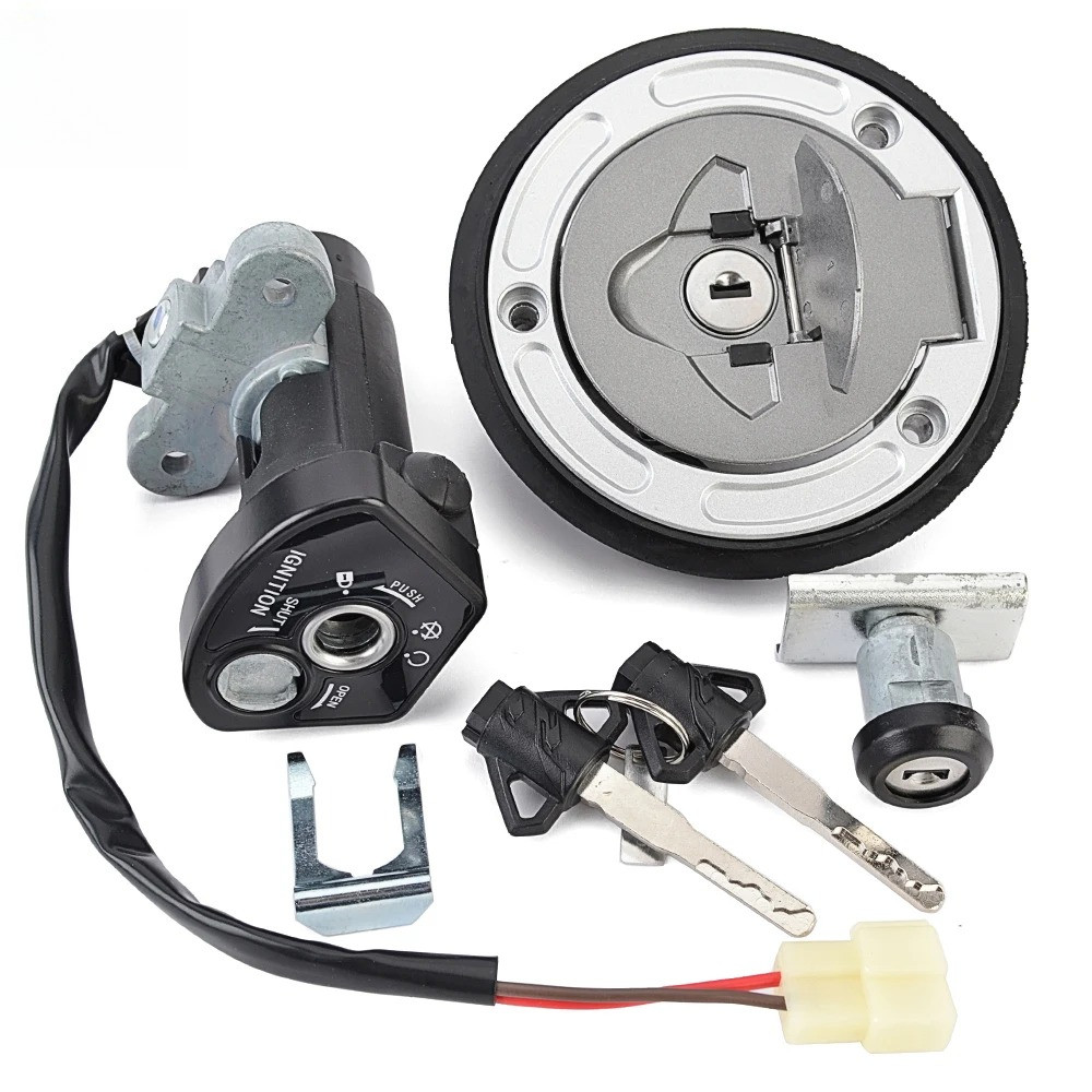 สวิตช์จุดระเบิดการใช้แก๊สหมวกล็อคที่นั่งสําหรับ Yamaha YZF R15 YZF155 2019-2021 R15 V4 2024