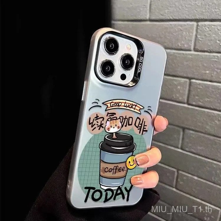 Life Sustining Coffee ป้ายลูกแมวการ์ตูนเคสโทรศัพท์เหมาะสําหรับ iPhone 17promax 16 15 14 promax xr xs