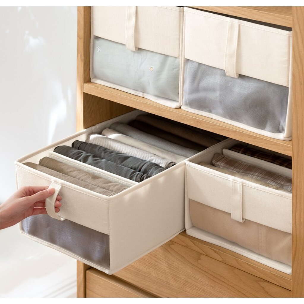 Omocha - Fabric storage : กล่องผ้าเก็บกางเกง กล่องจัดระเบียบตู้เสื้อผ้า