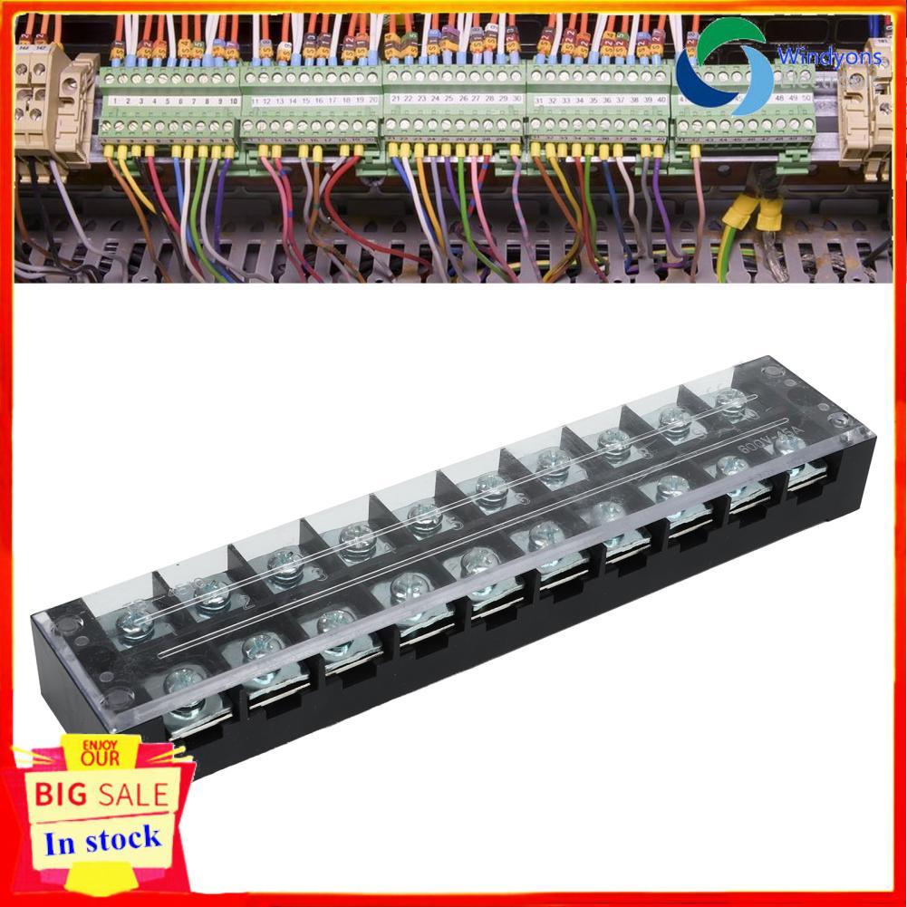 Windyons Terminal Strip Block Easy Wiring ป้องกันการกัดกร่อน 45A สำหรับบ้าน