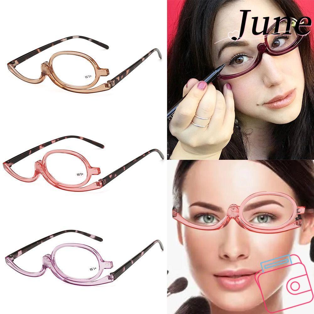 แว่นขยายพับได้สำหรับการอ่านและแต่งหน้า, มุมมองที่ชัดเจน +1.0 ~ +4.0 Diopter, กรอบสีสันสดใส