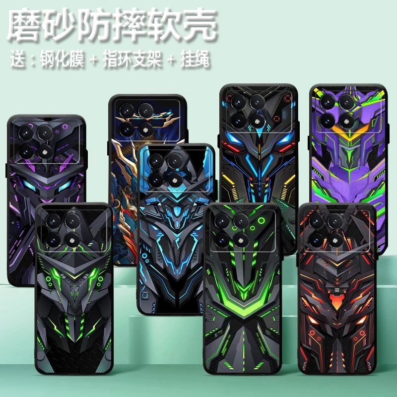 สําหรับ Xiaomi Redmi K70E เคสโทรศัพท์ Redmi K70 Pro Gaming Soft Case Redmi K70 Mecha สไตล์สําหรับชาย