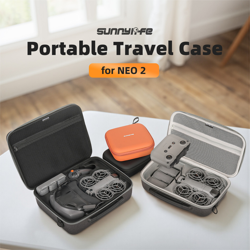 เหมาะสําหรับกระเป๋าเก็บร่างกาย DJI NEO2 PU, NEO2 การตรวจจับการเคลื่อนไหวแว่นตาเที่ยวบินเคสป้องกันเข้ากันได้กับถุงเก็บ RN-N3