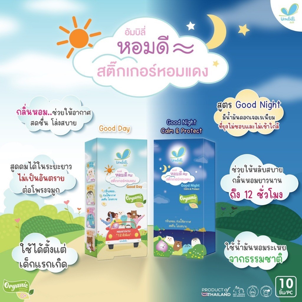 Umbili ฉุนฉุน เซรั่มหอมแดง บาล์มหอมแดง สำหรับเด็ก บรรเทาอาการหวัดคัดจมูก  ช่วยให้หายใจโล่ง หลับสบาย ใช้ได้ตั้งแต่แรกเกิด - รูปที่ 3