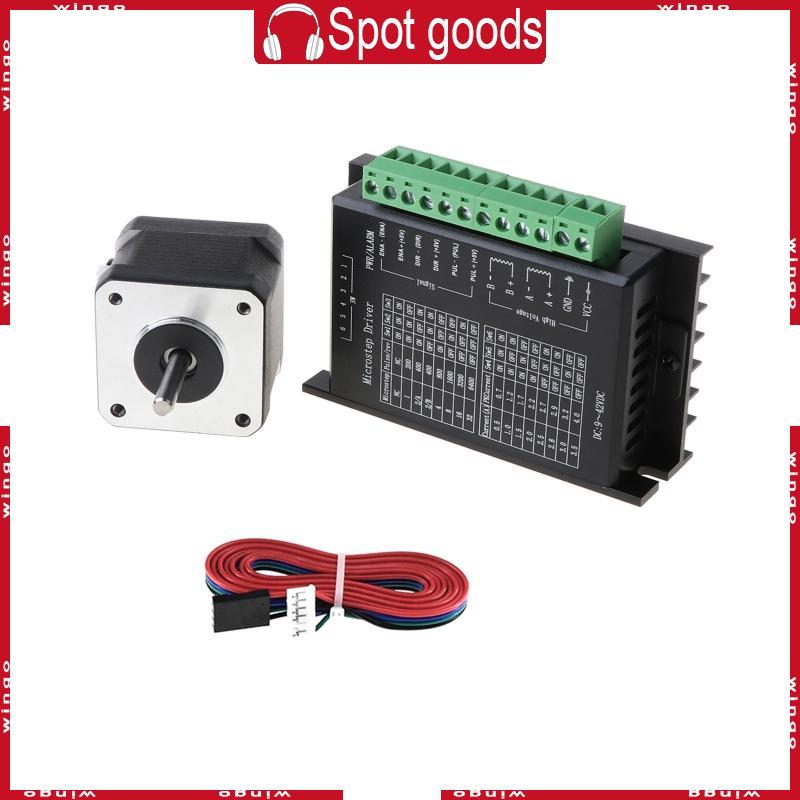 WIN Stepper Motor 17HS4401S TB6600 มอเตอร์ 4 0A Stepper มอเตอร์ไดรฟ์ Nema17 KIt