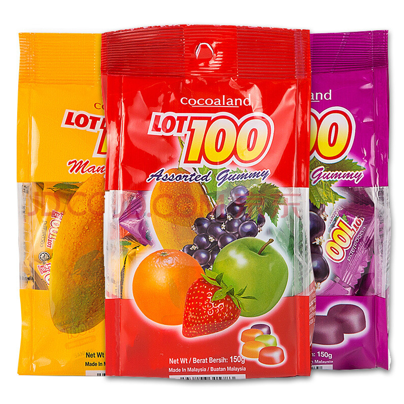 Malaysia LOT00 100 เสิร์ฟ Mango Marshmallow 0g นําเข้า QQ Fruit Wedding Candy YNG111425@