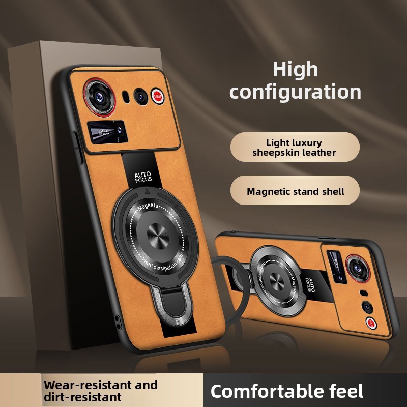 สําหรับ ZTE Nubia Z80 Ultra ขาตั้งแม่เหล็กผิวหนังสําหรับ Nubia Z80 Ultra ไร้สายชาร์จกันกระแทกกันชน