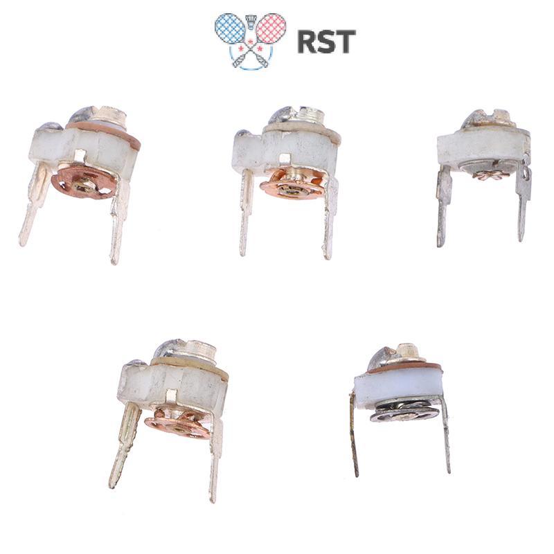RunSabailTWO 5PCS 5 มม.เซรามิคTrimmer CapacitปรับCapacitor TrimmerตัวแปรเซรามิคCapacitor 3PF 5PF 10P