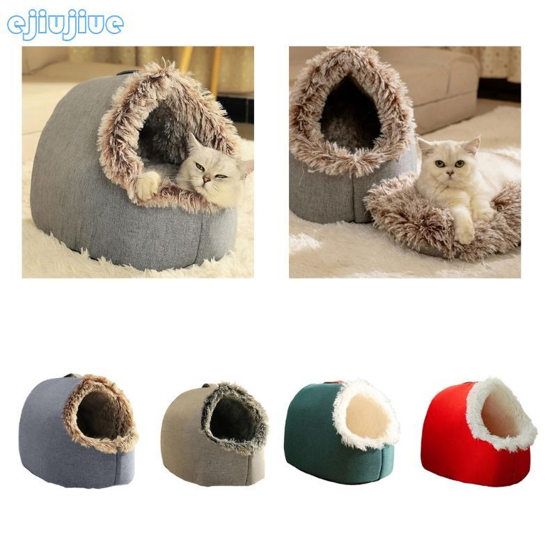 Cc Durability Softable Pet House Indoor Pet Sleep House Washable Cat Caves for Small Dogs Cats and อ