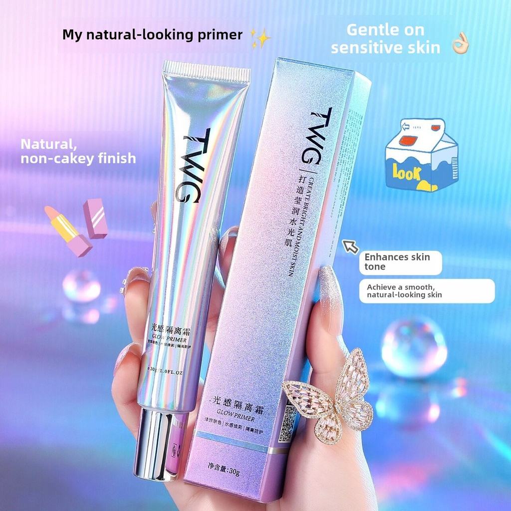 TWG Sensation Light Reflecting Primer Cream รองพื้นผู้หญิงแต่งหน้าคอนซีลเลอร์ Pore Minimizing Moistu