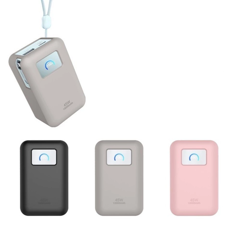 เคสซิลิโคนสีทึบปลอกเชลล์สําหรับ Anker Nano 10000mAh Power Bank (45W) เคสป้องกัน