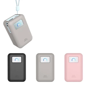เคสซิลิโคนสีทึบปลอกเชลล์สําหรับ Anker Nano 10000mAh Power Bank (45W) เคสป้องกัน