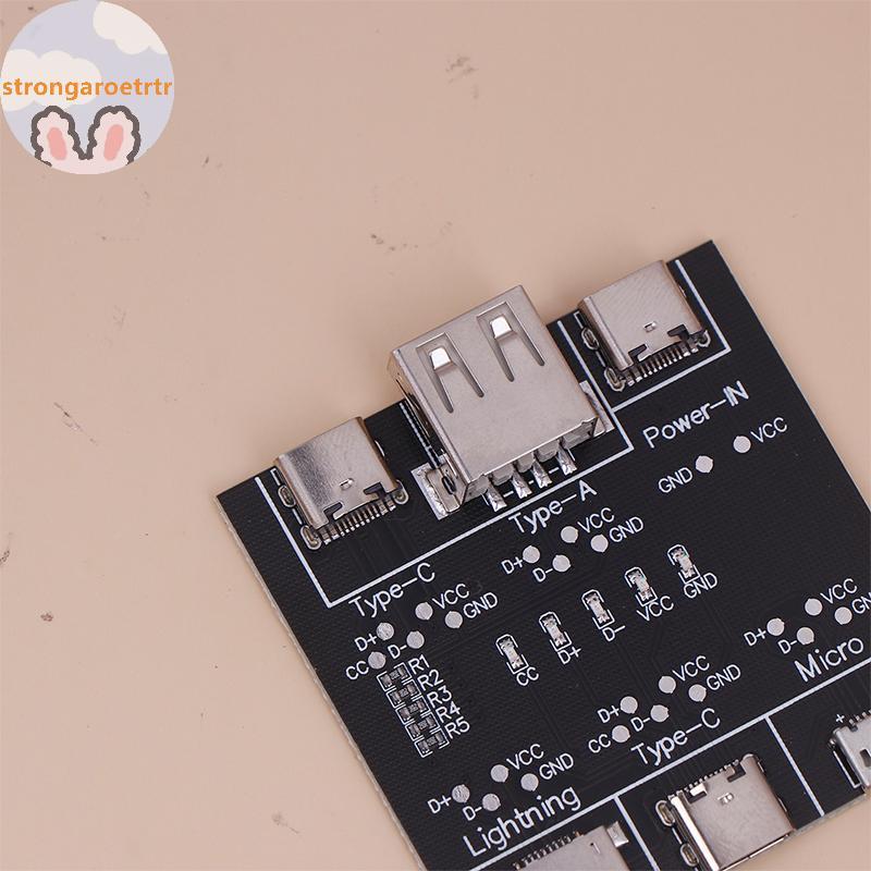 Strongaroetrtr 1PC USB Cable Data Line Test Board Cable Checker USB Cable Tester Short Circuit On-Of