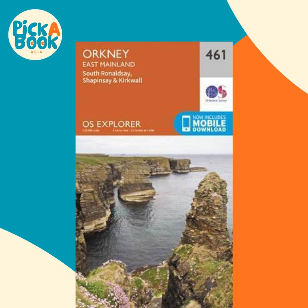 Orkney - East Mainland โดย Ordnance Survey (ฉบับสหราชอาณาจักรปกอ่อน)