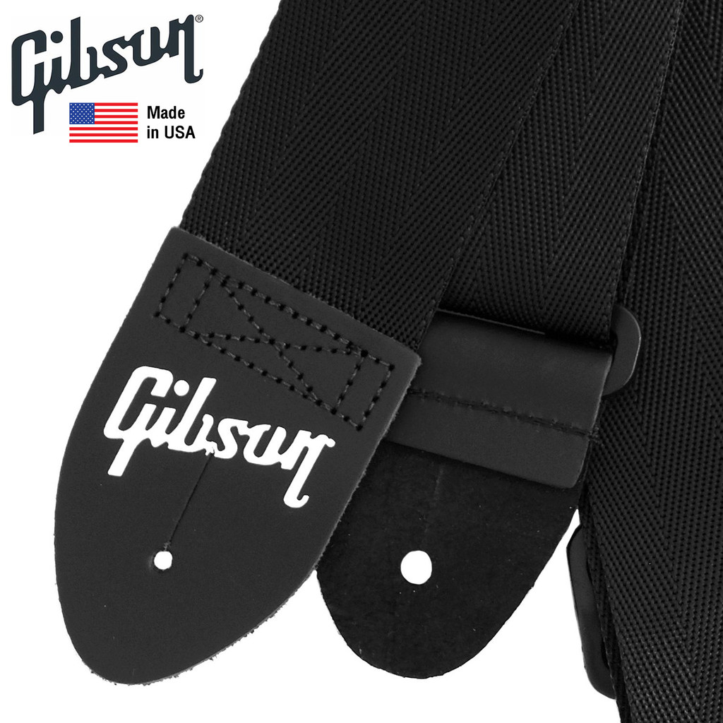 Gibson® The Seatbelt Guitar Strap สายสะพายกีตาร์ สำหรับโปร่ง/ไฟฟ้า กว้าง 2" ของแท้ รุ่น Regular Styl