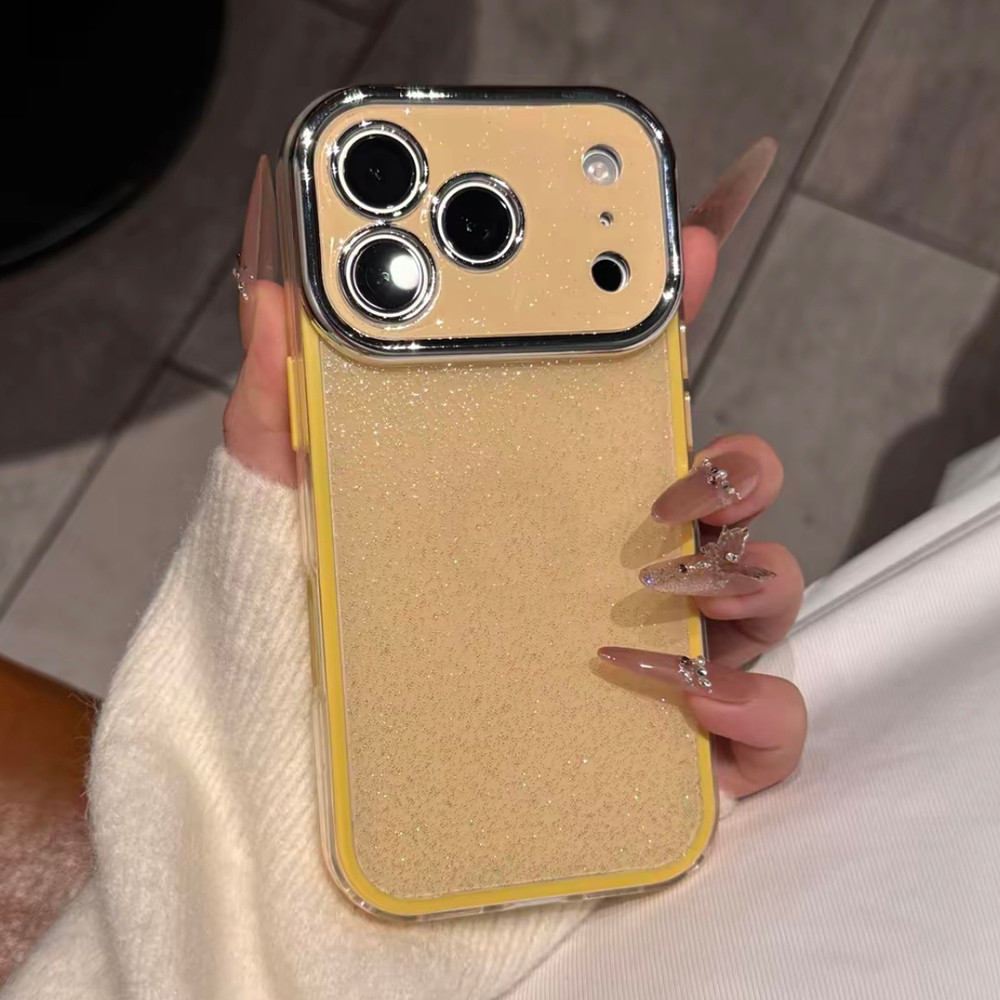 แวววาว 2 ใน 1ชุบอะคริลิคเคสโทรศัพท์สําหรับ ไอโฟน 17 มือโปร สูงสุด 17 อากาศ 16 บวก 15 14 13 12 11 กันกระแทกป้องกันปลอก ราคา ถูกที่สุด ดีลบีเคเค แกลเลอรีภาพที่ 6