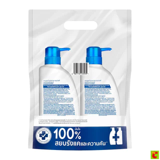 เฮดแอนด์โชว์เดอร์ แชมพูขจัดรังแค สูตรสมูธแอนด์ซิลกี้ 370 มล. แพ็ค 1+1