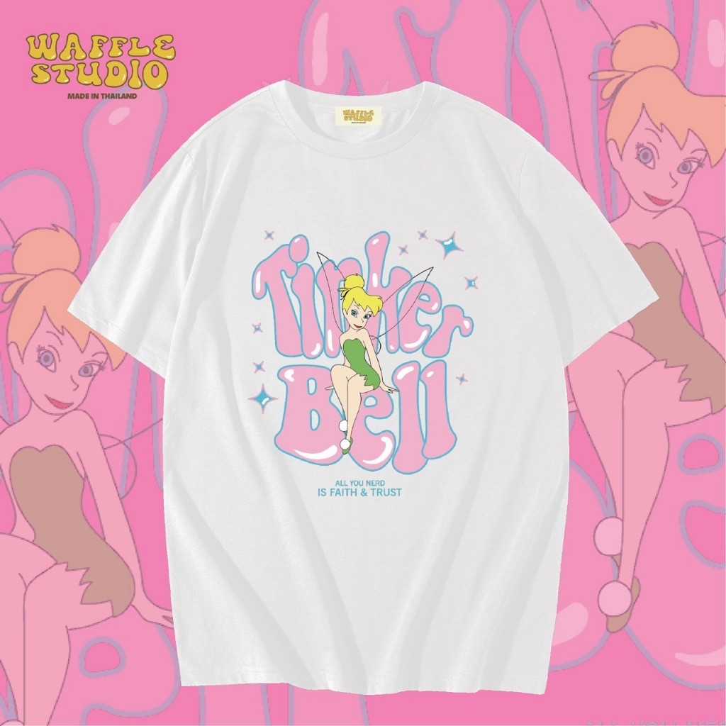 [ส่งฟรี 🔥 ] WS0302 เสื้อยืดโอเวอร์ไซส์ เสื้อยืดเกาหลี ผ้าคอตตอน เสื้อยืด WAFFLE STUDIOS-5XL