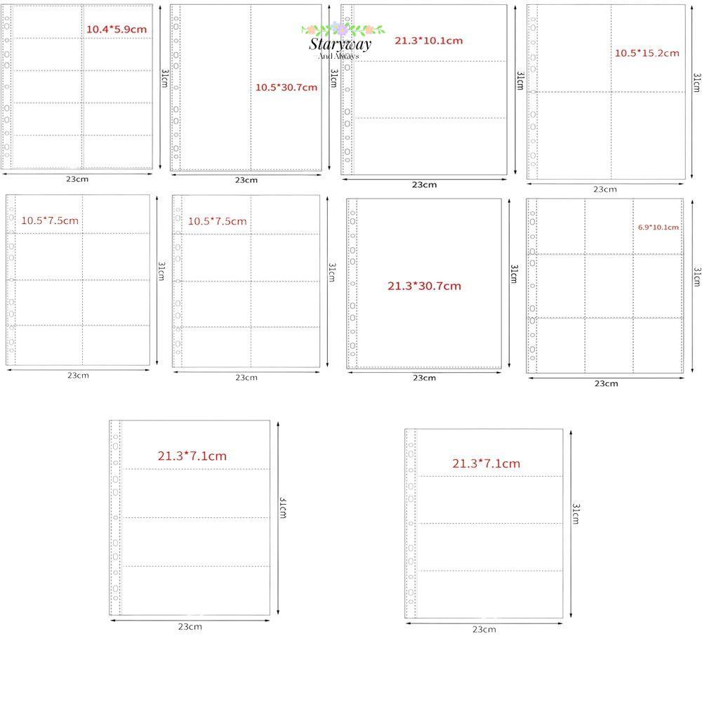 STARYSWAY A4 Kpop Photocard Binder,โปร่งใสDIYอัลบั้มภาพเติมหน้า,สะสมหนังสือสมุดภาพอัลบั้มหลายกระเป๋าPP Cardแสตมป์Dieเครื่องประดับ